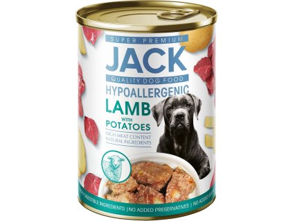597299 Jack hipoallergén pástétom 400 g bárányhús burgonyával