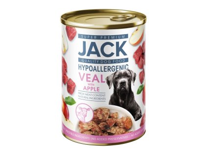596605 Jack hipoallergén pástétom 400g borjúhús almával