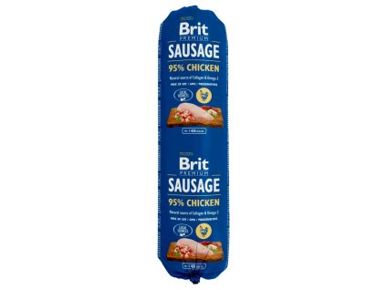Brit Sausage saláma pre psov kura 800g