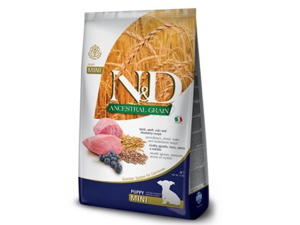ND Dog LG Puppy Mini jahňa a čučoriedky 7kg