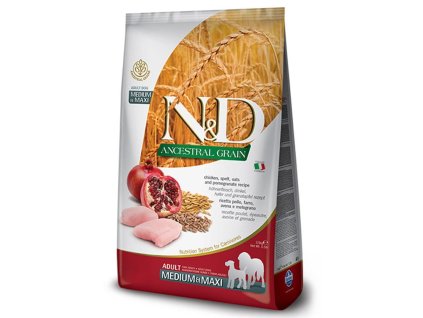 ND dog AG adult giant maxi, chicken, spelt, oats & pomegranate 12kg
