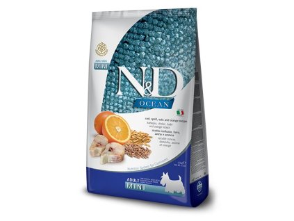 nd ocean dog lg adult mini codfish orange 7kg