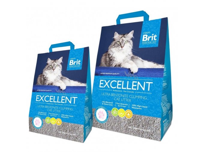 Podestýlka Brit Fresh for Cats Excellent Ultra Bentonite, 5 kg