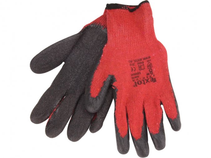 rukavice  polomáčené v LATEXU - velikost 10"