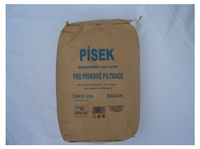 Filtrační křemičitý písek 0,6 - 1,2 mm