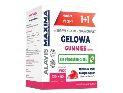 ALAVIS MAXIMA Gelowa Gummies jahoda tbl 120 cps 60 060120261736115953
