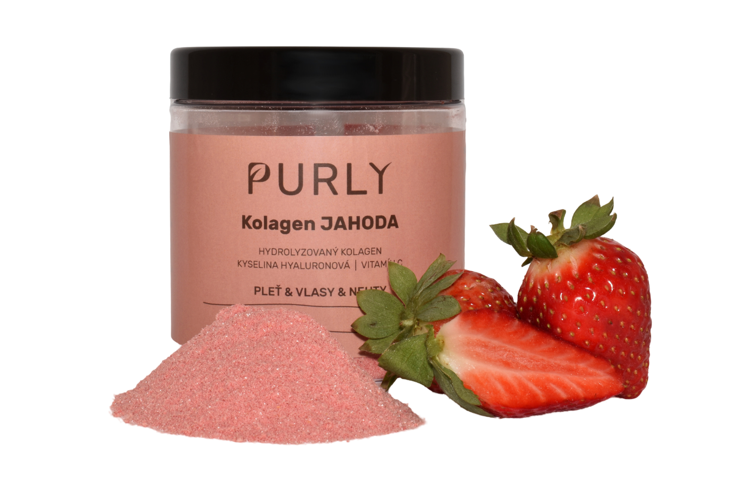 Purly KOLAGEN Pravá jahoda 240g