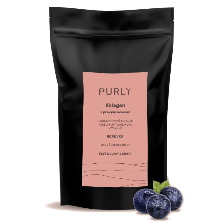 Purly KOLAGEN Pravá borůvka 240g