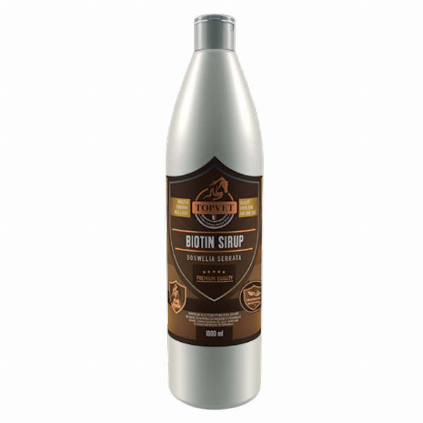 Topvet Biotin s boswelií sirup pro koně 1 l