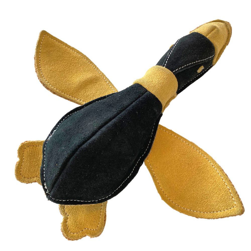 PAFDOG Kachna Doris hračka pro psy z kůže a juty 30cm