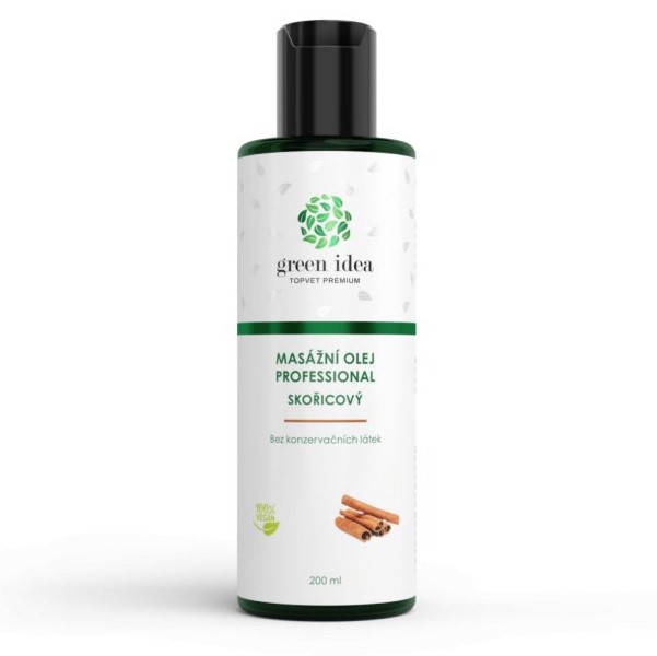 Topvet skořicový masážní olej 200 ml