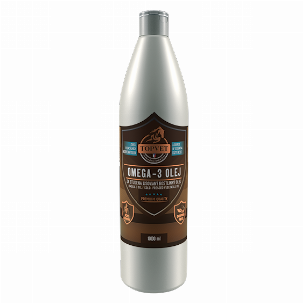Topvet Omega-3 olej 1000ml