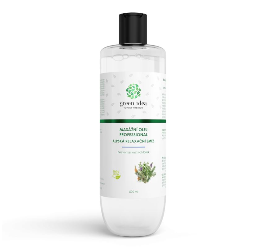 Topvet Professional alpská relaxační směs masážní olej 500 ml