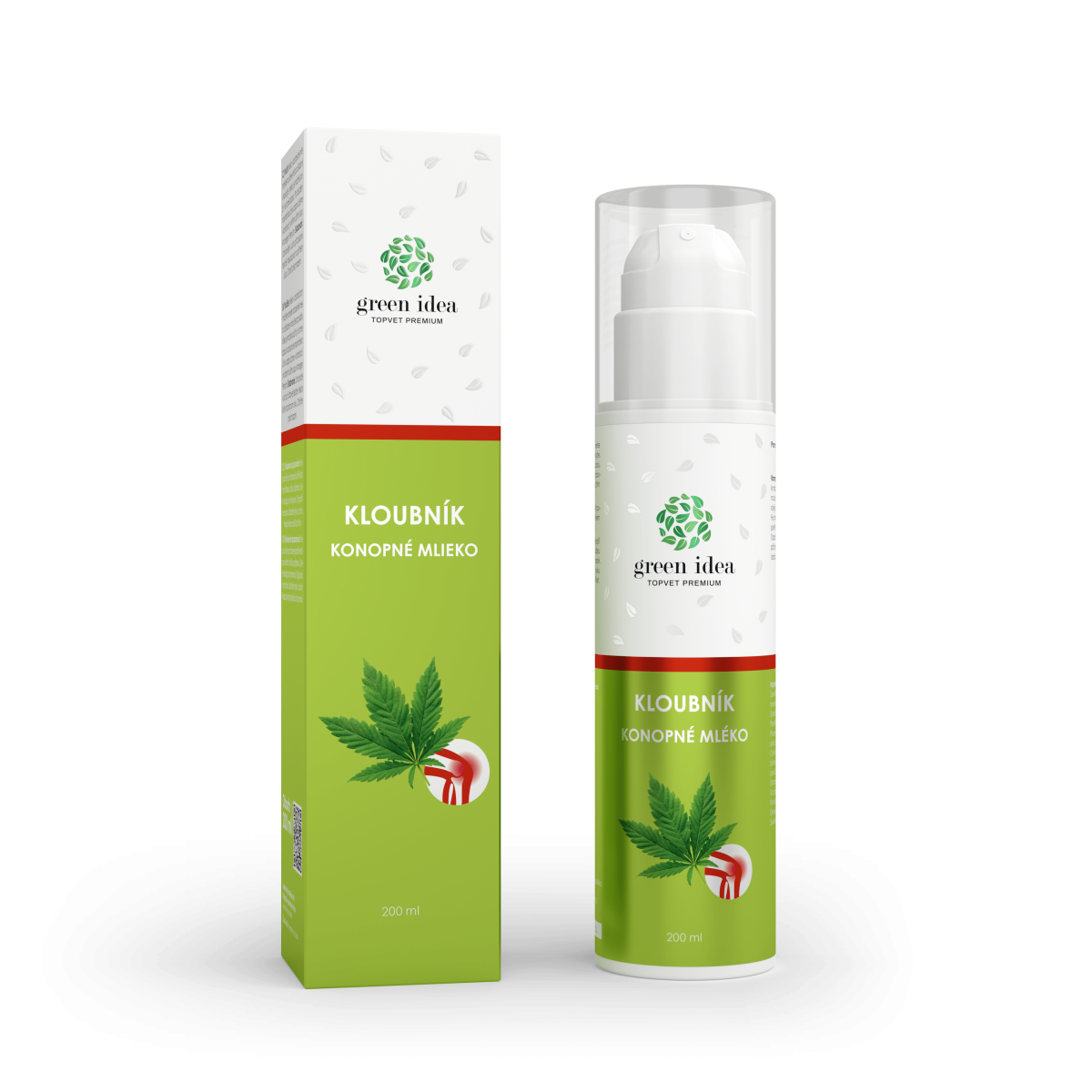 Topvet green idea Kloubník – konopné mléko 200ml