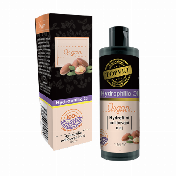 Topvet Hydrofilní odličovací olej – argan 100ml
