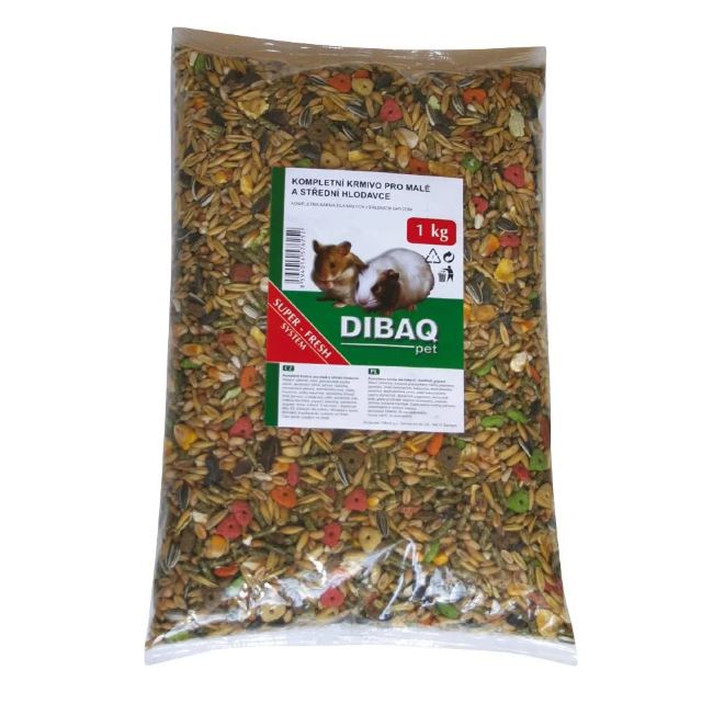DIBAQ pet Kompletní krmná směs pro malé hlodavce 500g