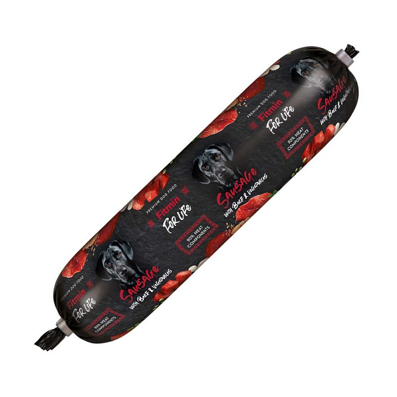 Fitmin For Life Hovězí salám se zeleninou pro psy 900g