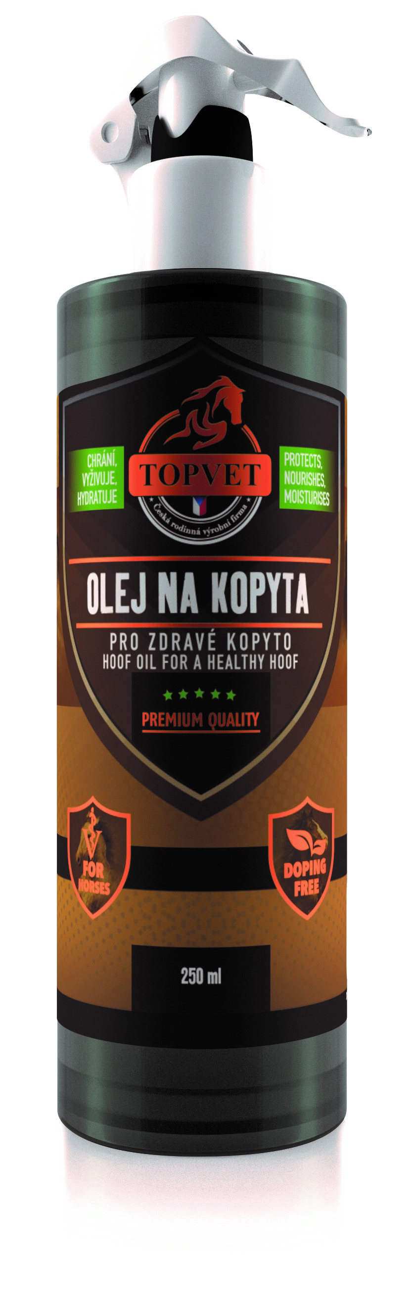 Topvet Olej na kopyta - pro zdravé kopyto 250ml