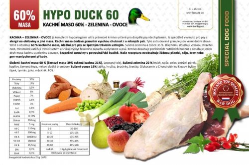 Bardog Hypoalergenní Hypo Duck 60 30/17 balení: 1 kg