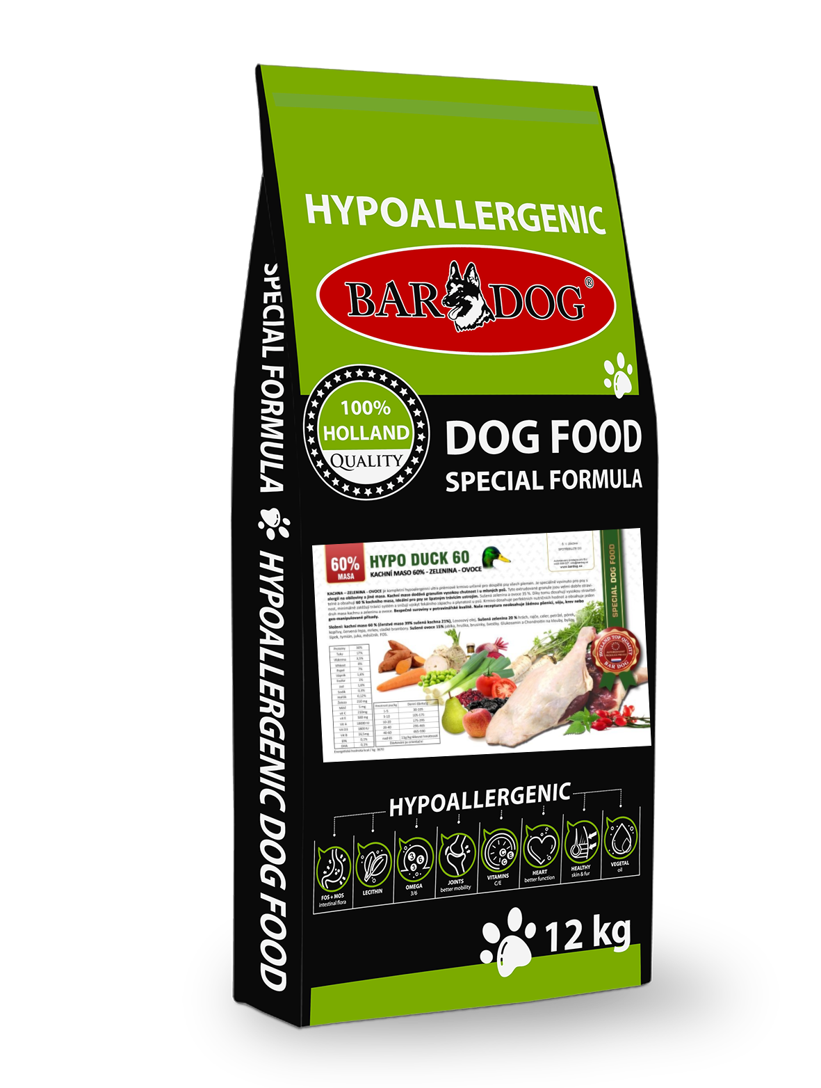 Bardog Hypoalergenní Hypo Duck 60 30/17 balení: 12 kg
