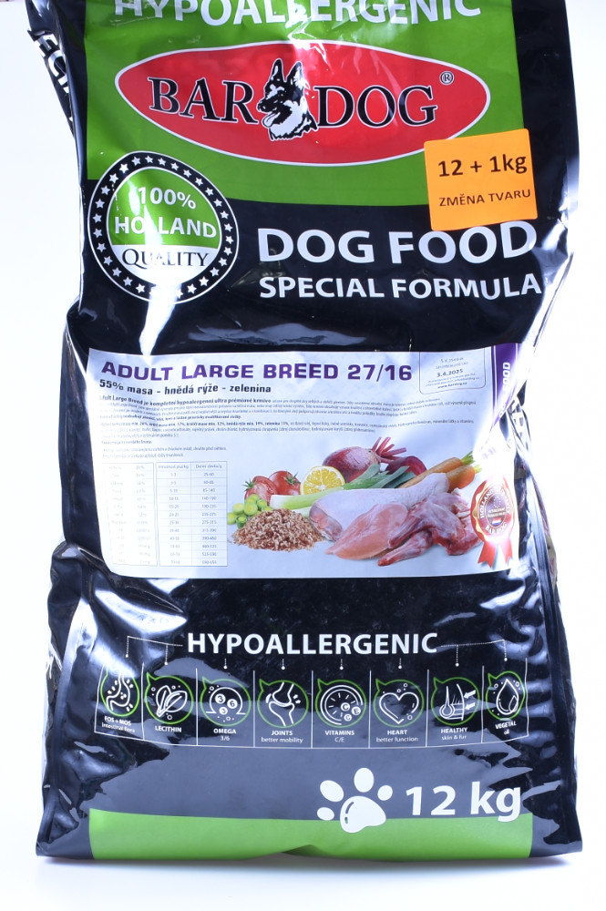 Bardog adult Large breed 27/16 balení: 12 kg