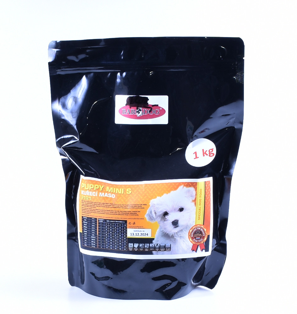 Bardog Super Prémium Puppy Mini S 31/21 balení: 1 kg