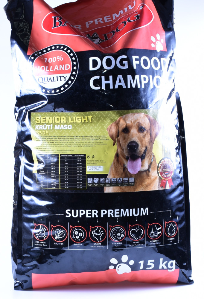 Bardog Super premium Senior & Light balení: 15 kg