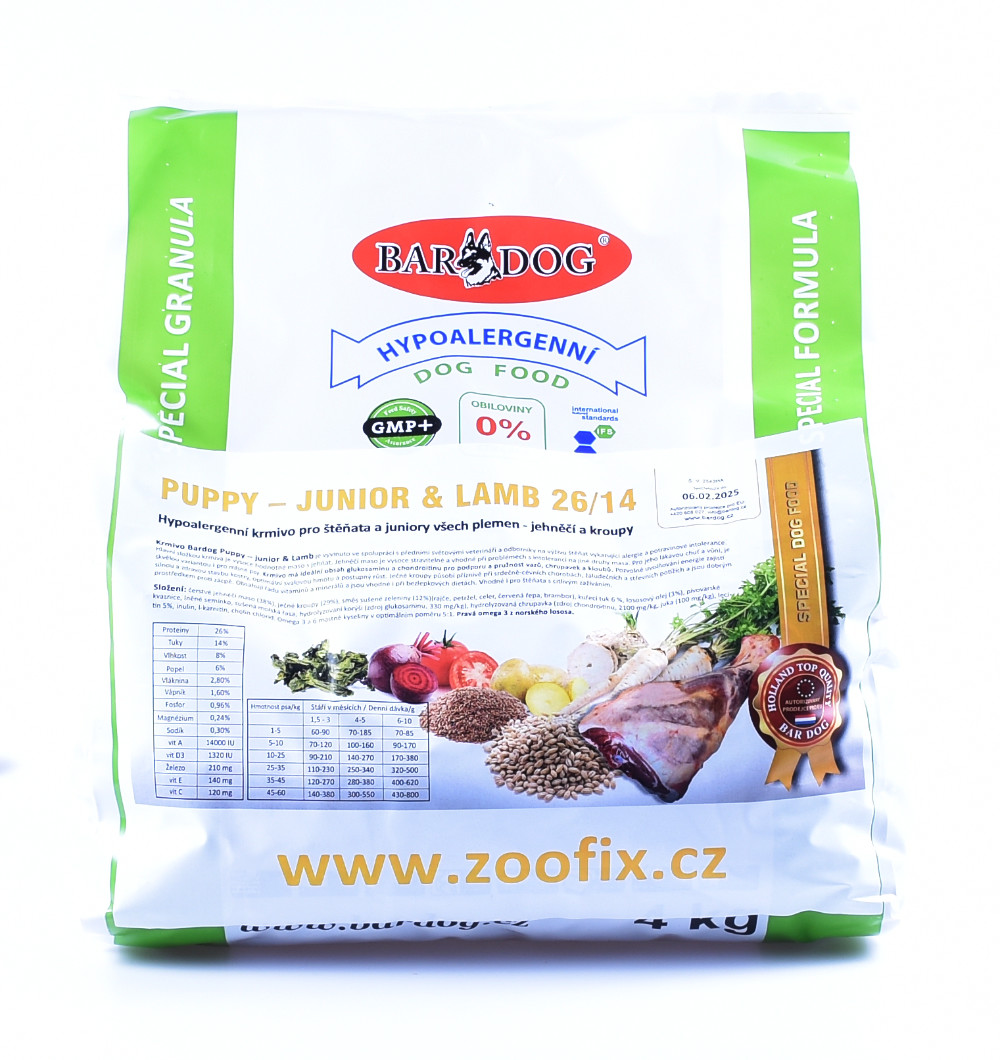 Bardog Puppy - Junior Lamb balení: 12 kg