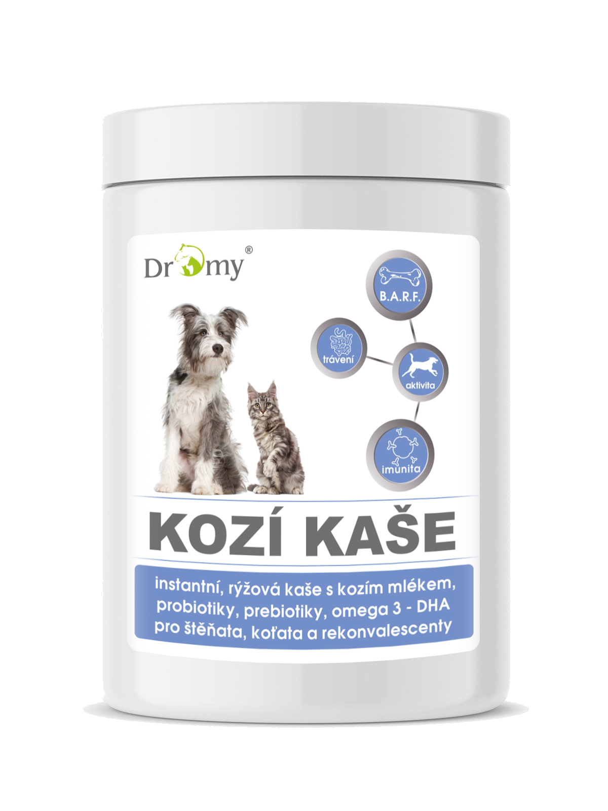 Dromy instantní rýžová kaše s kozím mlékem a prebiotiky 1500g