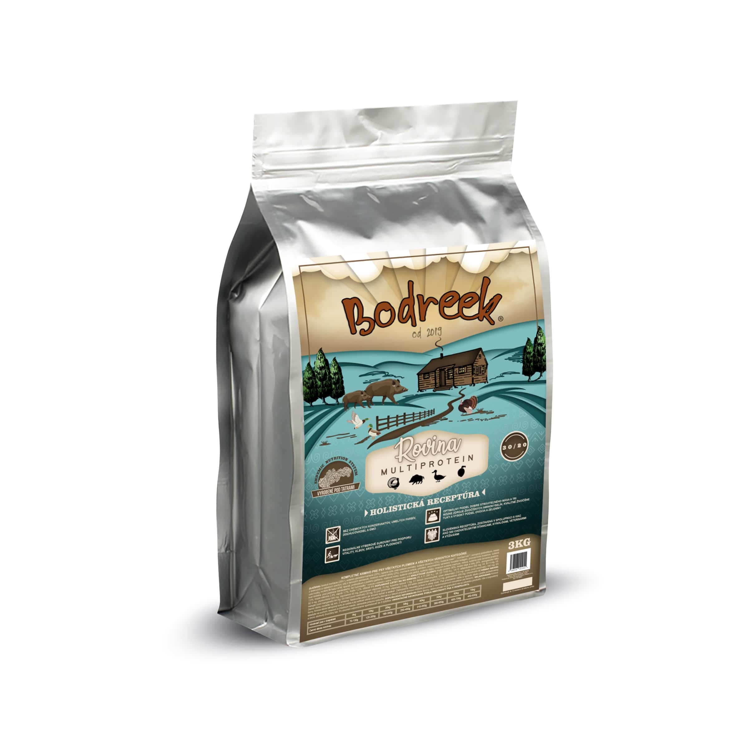 Bodreek Rovina se švestkou 30/20 – holistické krmivo balení: 10 kg