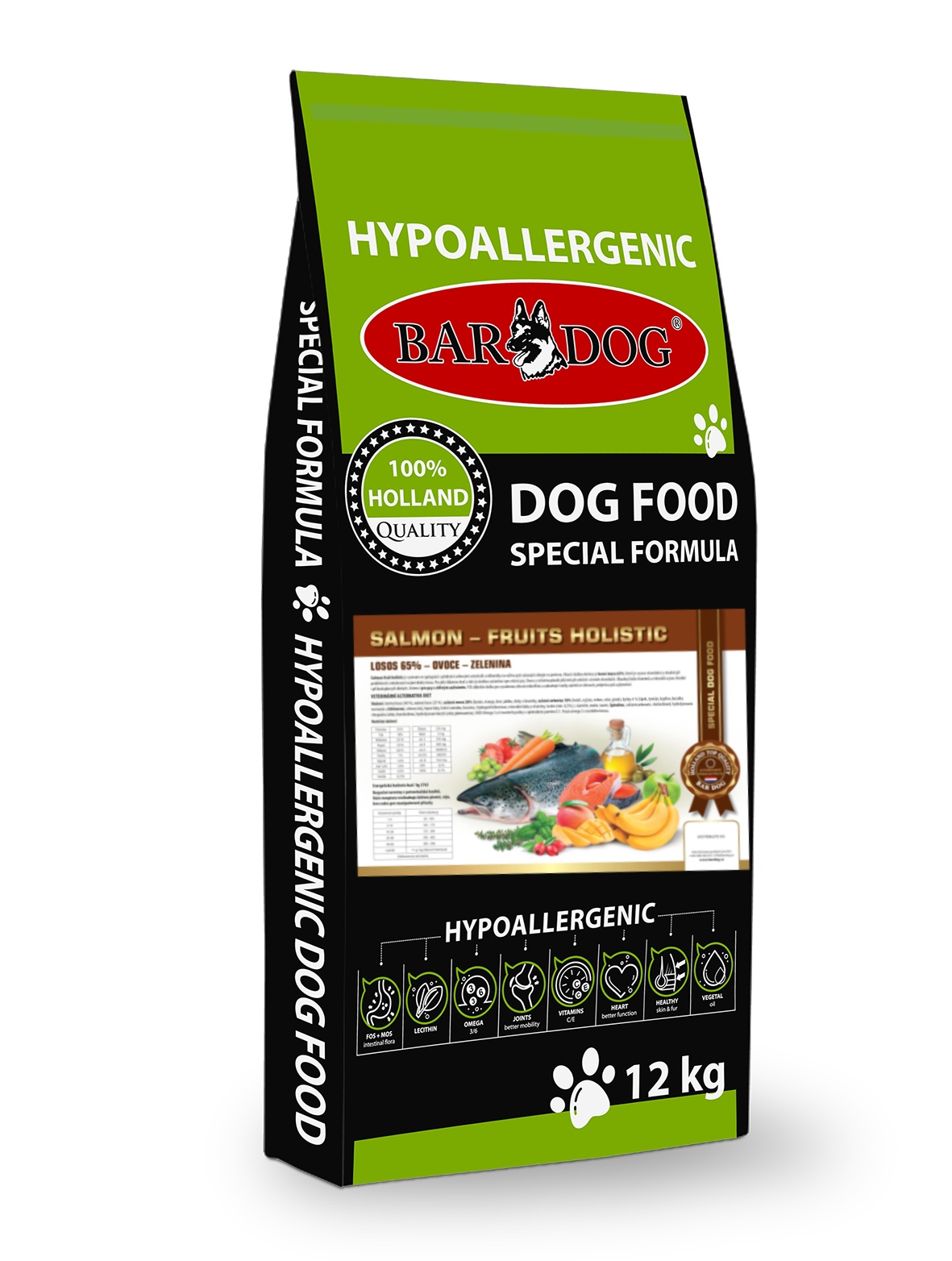 Bardog Salmon Fruits Holistic 34/18 balení: 12 kg