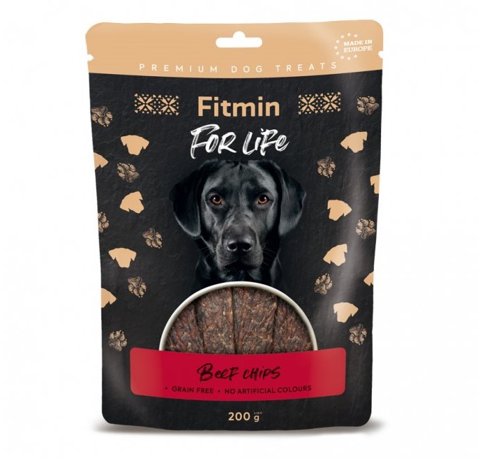 Fitmin FFL Beef chips Hovězí plátky 200g