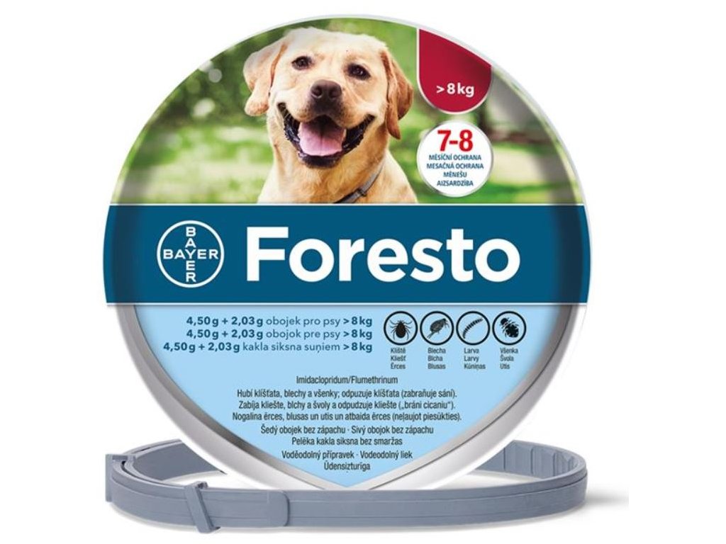Bayer Foresto obojek pro psy a kočky balení: Foresto obojek pro psy nad 8kg 70cm