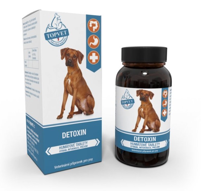 Topvet Humátové tablety pro psy - Detoxin 90tbl