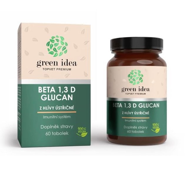 Topvet Beta 1,3 D glucan z hlívy ústřičné bylinný extrakt 60 tobolek