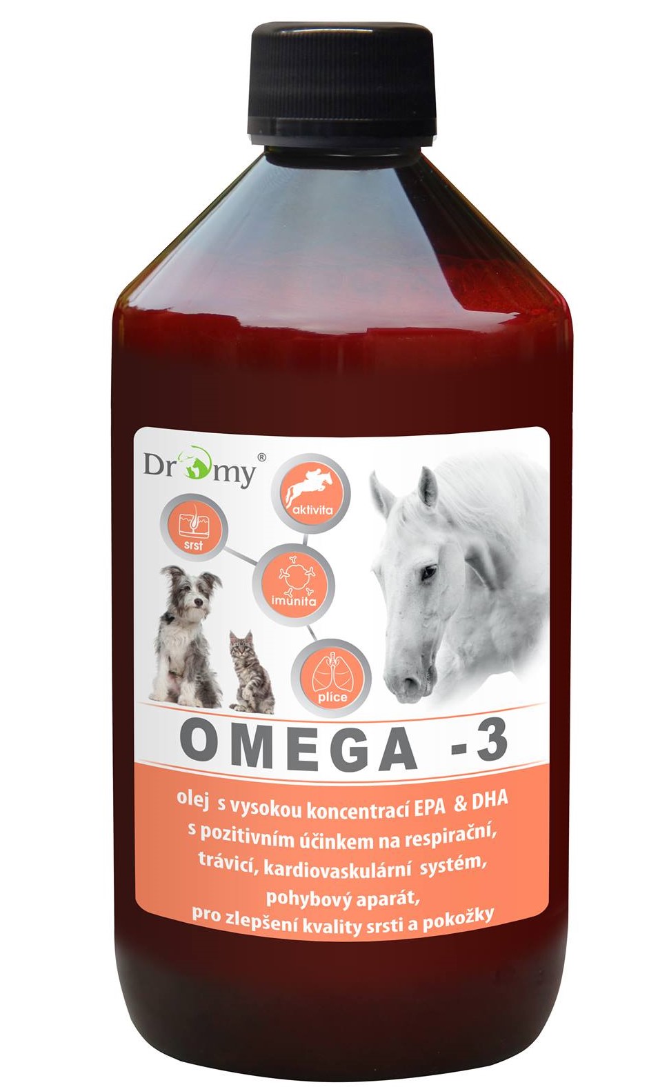 Levně Dromy Omega 3 EPA & DHA olej 1l