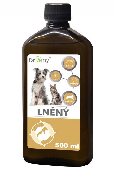 Levně Dromy Lněný olej 500 ml