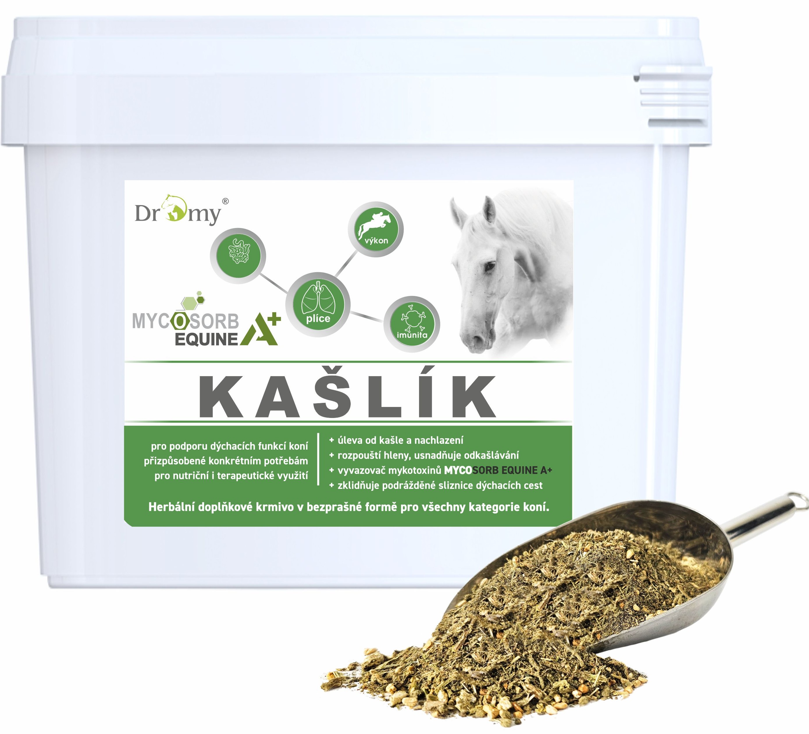 Dromy Kašlík A+ s vyvazovačem mykotoxinů 2100 g: 21 DÁVEK