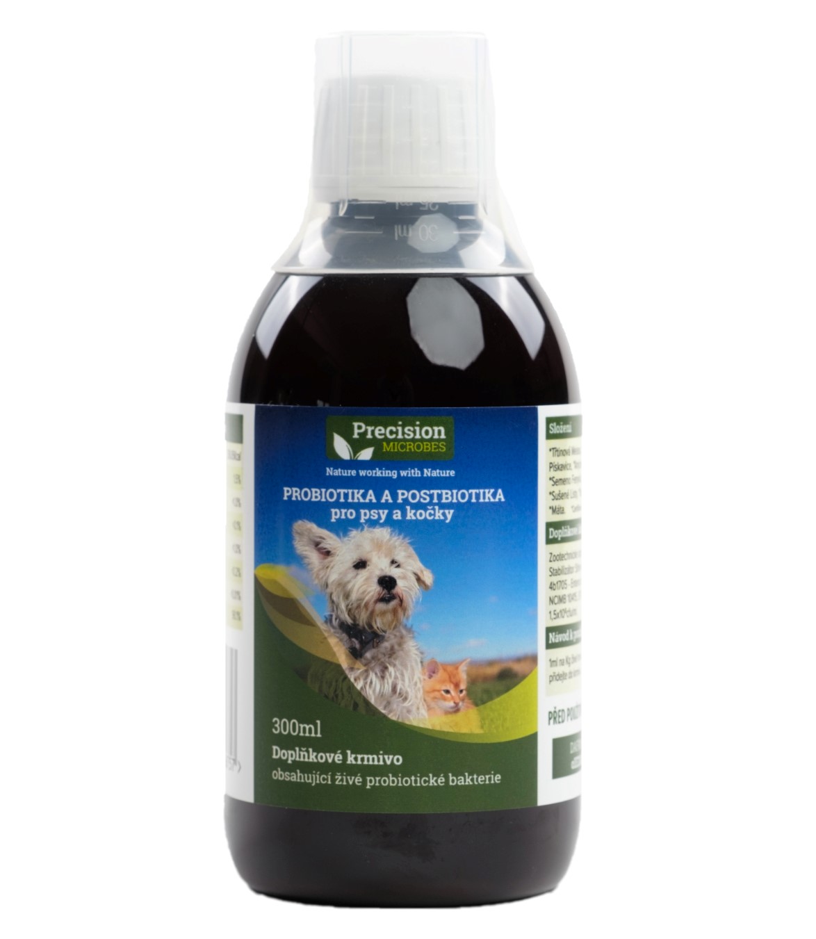 Precision MICROBES PM Probiotika a Postbiotika pro psy a kočky balení: 300 ml