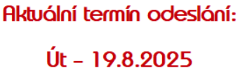 Termín odeslání