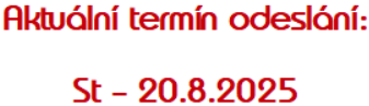 Termín odeslání