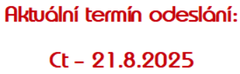 Termín odeslání