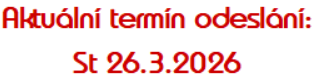 Termín odeslání
