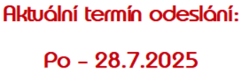 Termín odeslání