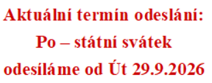 termín odeslání