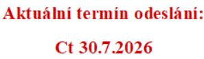 Termín odeslání