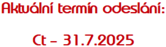 Termín odeslání