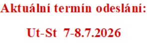 Termín odeslání