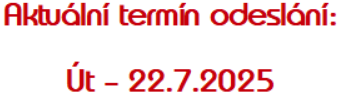 Termín odeslání