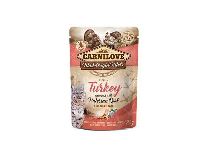 Carnilove Cat Pouch Turkey Enriched With Valerian 85g